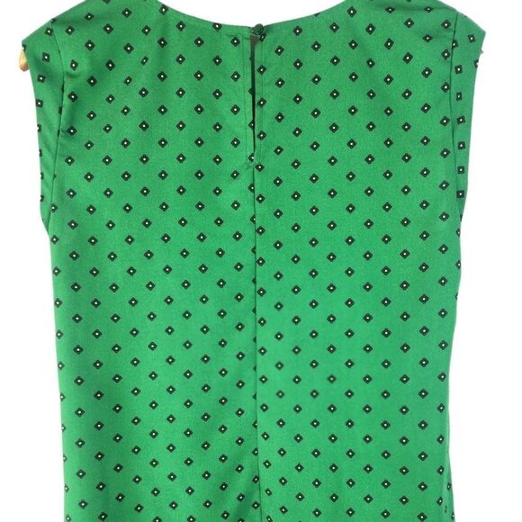 Merona women's green floral cap sleeves careerwear Blouse - Picture 4 of 11